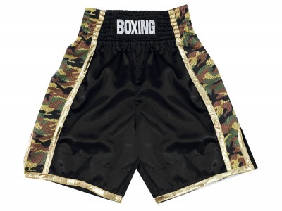 Pantaloncini da boxe personalizzati : KNBSH-034-Nero